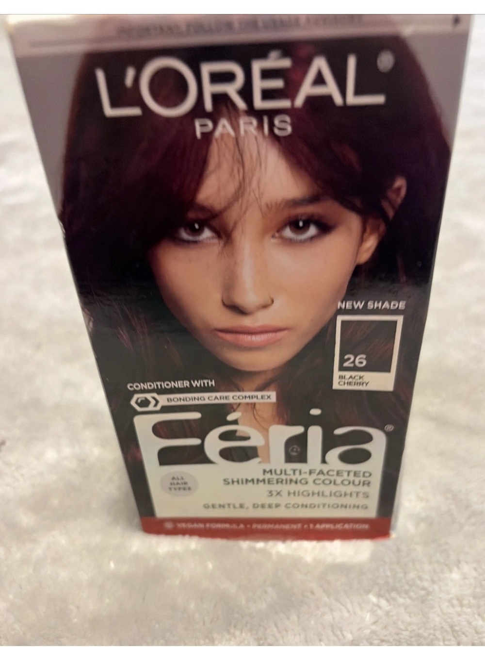 L'Oreal Feria Shimmering Black Cherry Hair Color